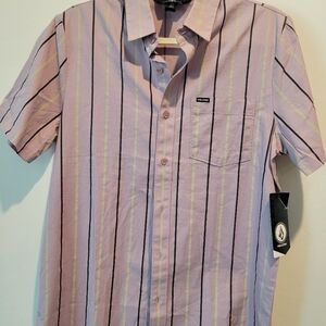 Volcom stripped dress shirt